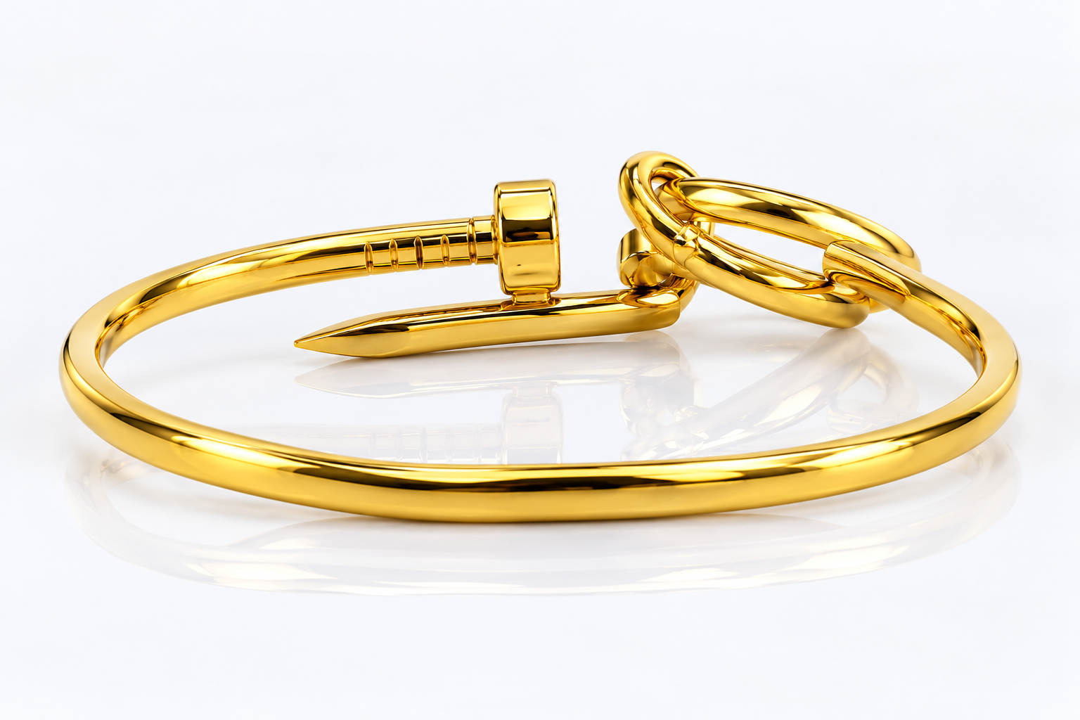 Nail Design Stainless Steel Cuff Bracelet -KM STORE